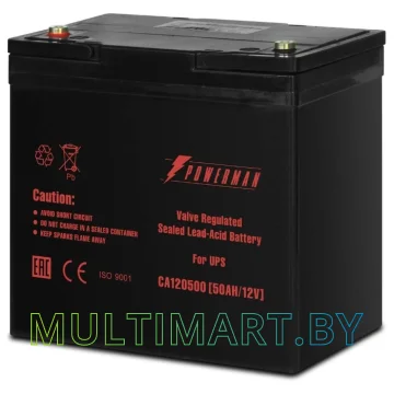 Аккумулятор для ИБП Powerman CA12500/UPS (12В/50 А·ч)